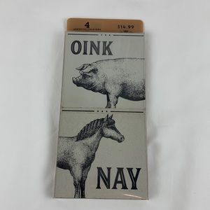 Bella Bug assorted Farm animal coaster set